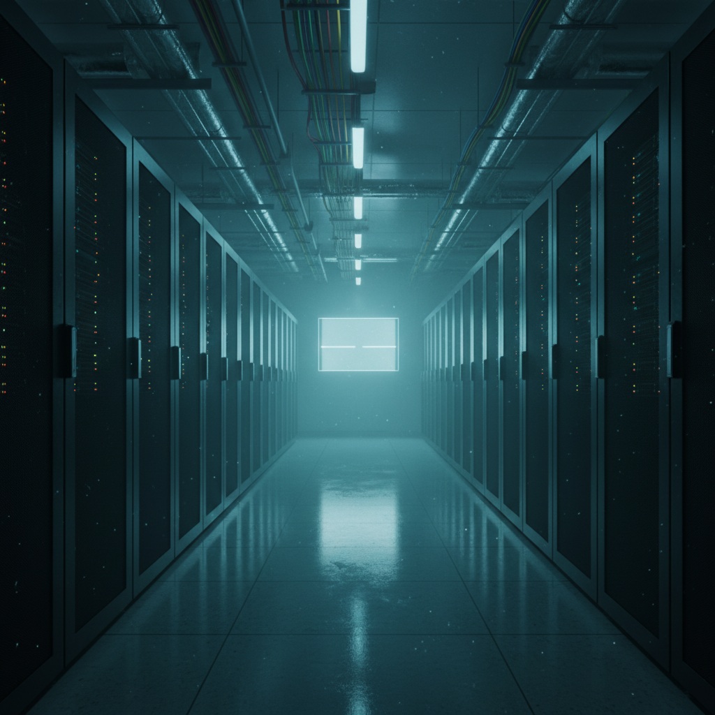 暗いサーバールーム